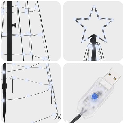 Led Kerstboom Met Grondspiesjes Ijzer