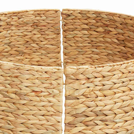 Kerstboomkraag Rond Bruin 90 X 90 X 28 Cm Waterhyacint