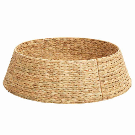 Kerstboomkraag Rond Bruin 90 X 90 X 28 Cm Waterhyacint