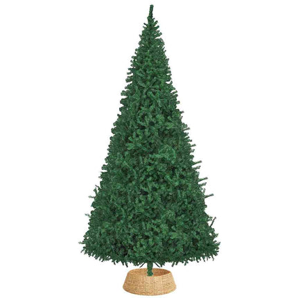 Kerstboomkraag Rond Bruin 90 X 90 X 28 Cm Waterhyacint