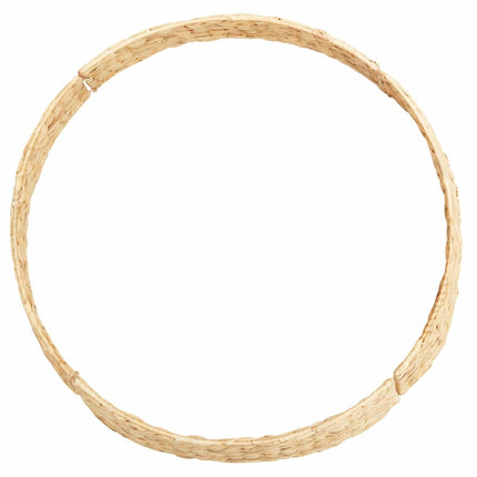 Kerstboomkraag Rond Bruin 90 X 90 X 28 Cm Waterhyacint