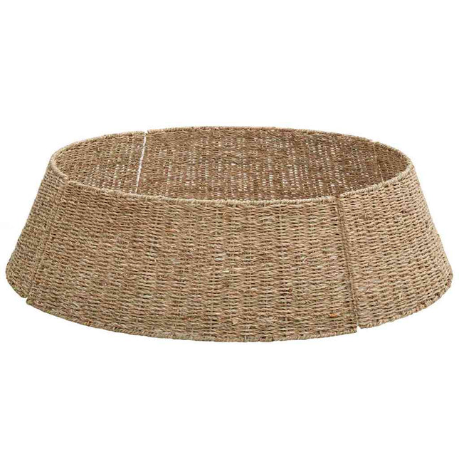 Kerstboomkraag Bruin 105 X 105 X 28 Cm Zeegras