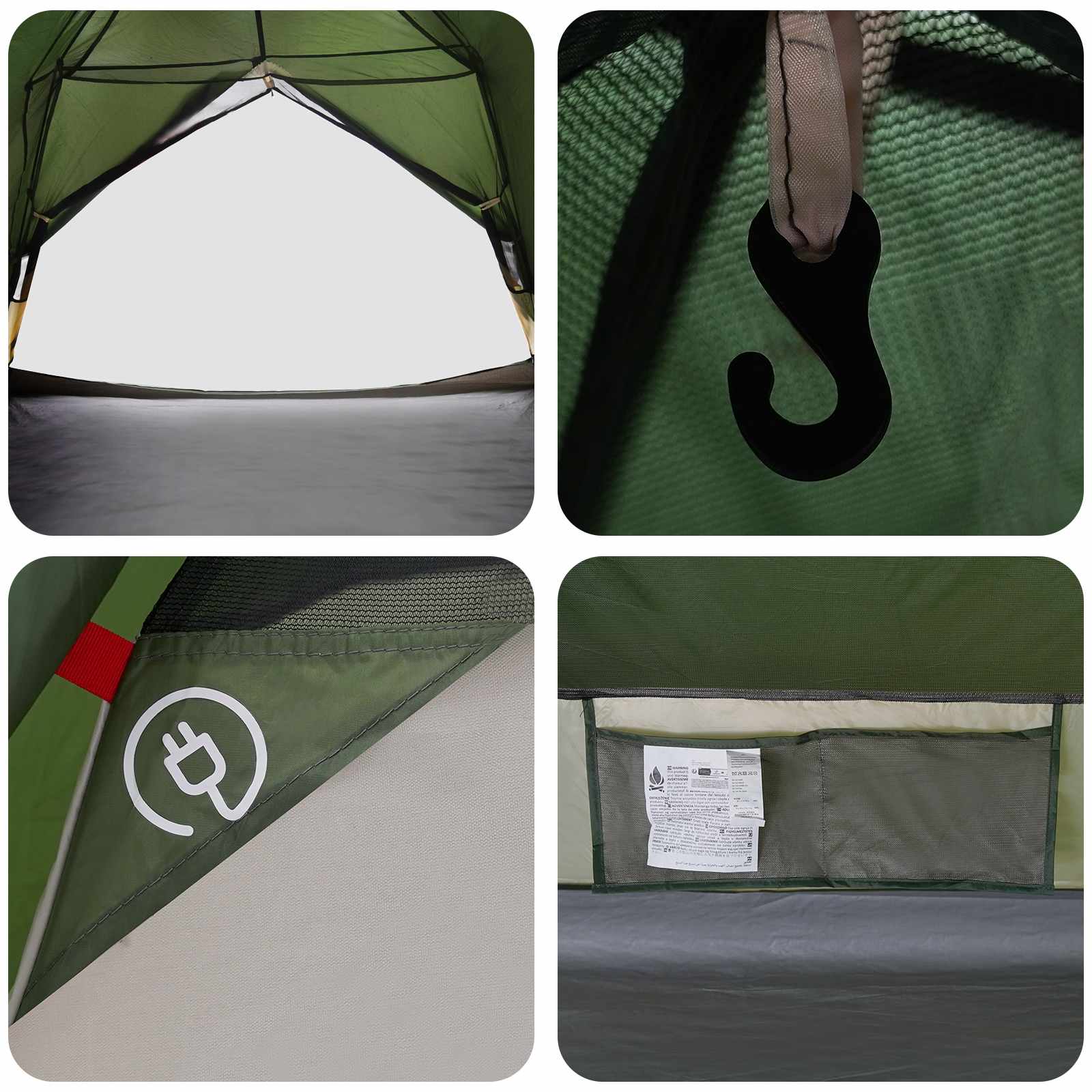 Backpacking Tent 2-Persoons 185T Polyester Met Pu Coating