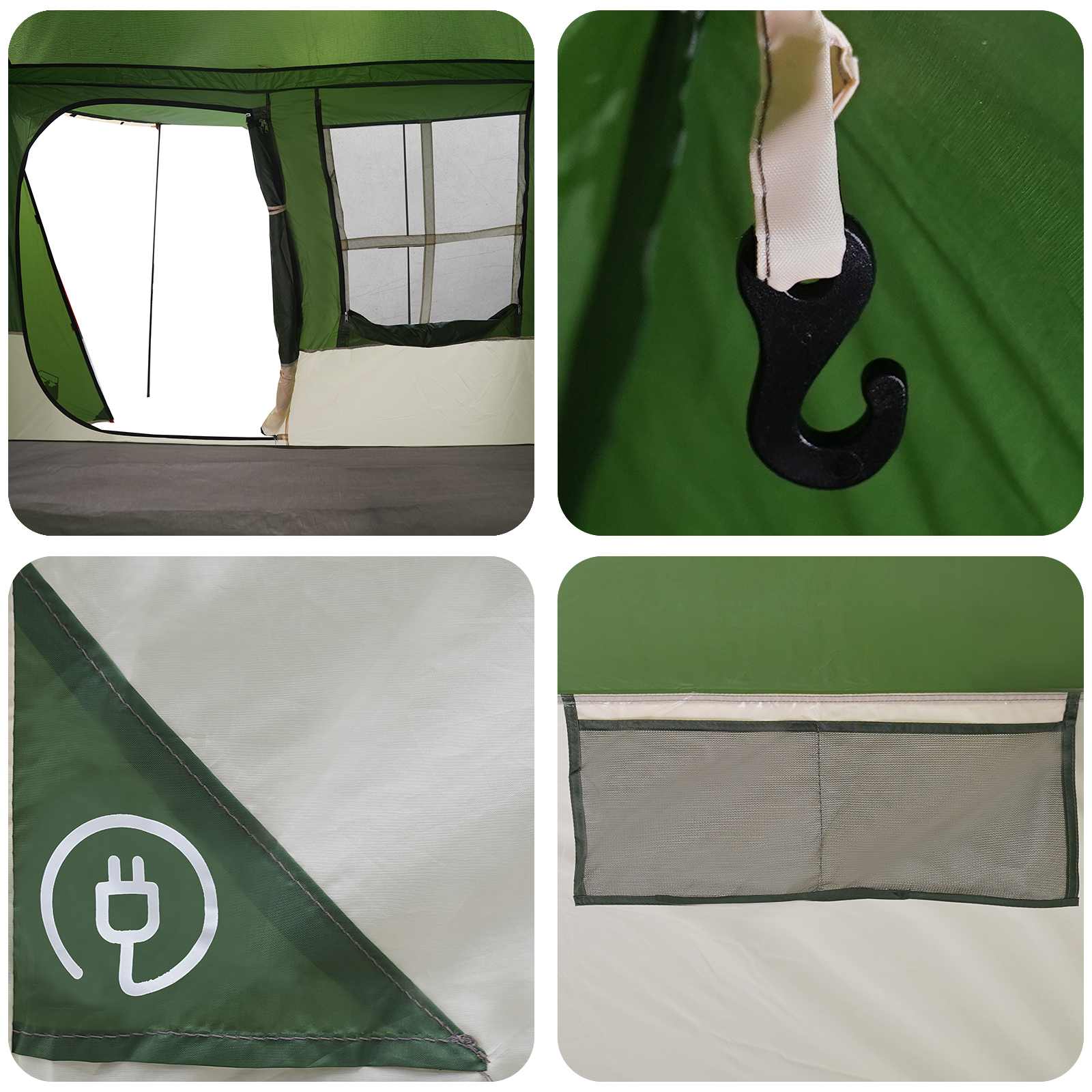 Tunneltent 275 X 240 X 200 Cm