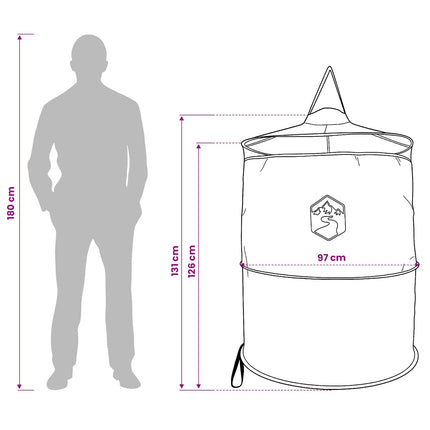 Pop-Up Toilet Tent Met Hangende Touw