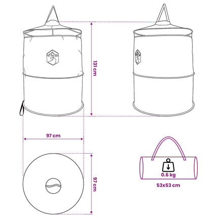 Pop-Up Toilet Tent Met Hangende Touw