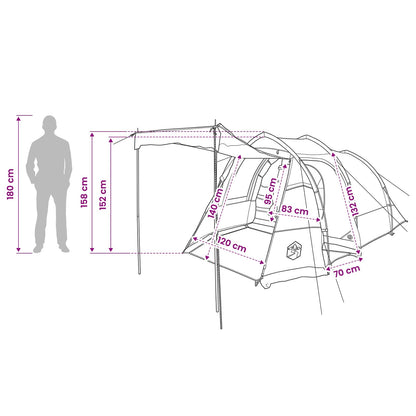 Tunneltent 390 X 215 X 152 Cm