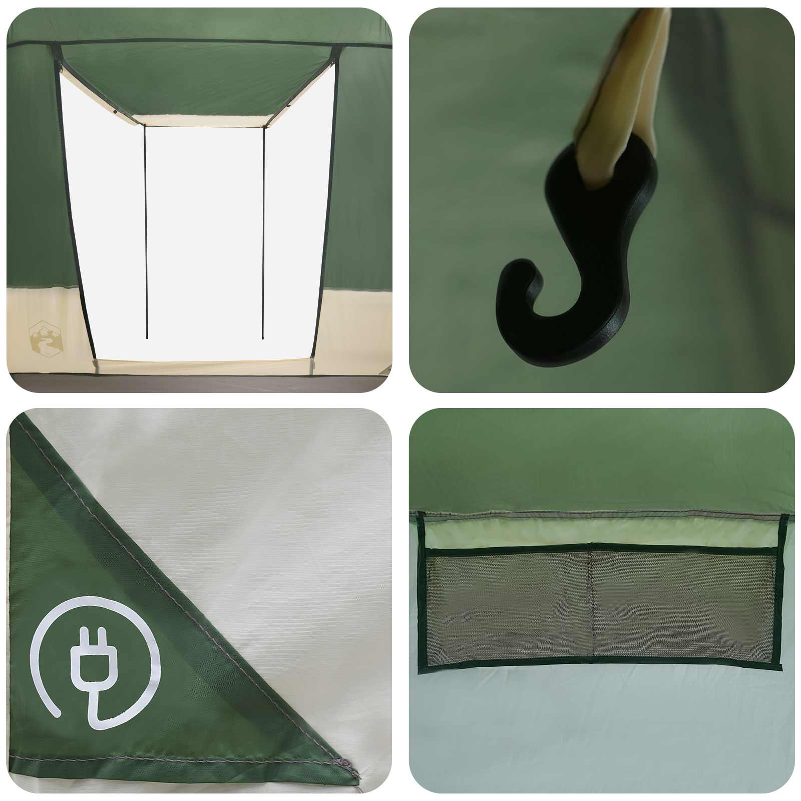 Partytent 4-Persoons 185T Polyester Met Pu Coating