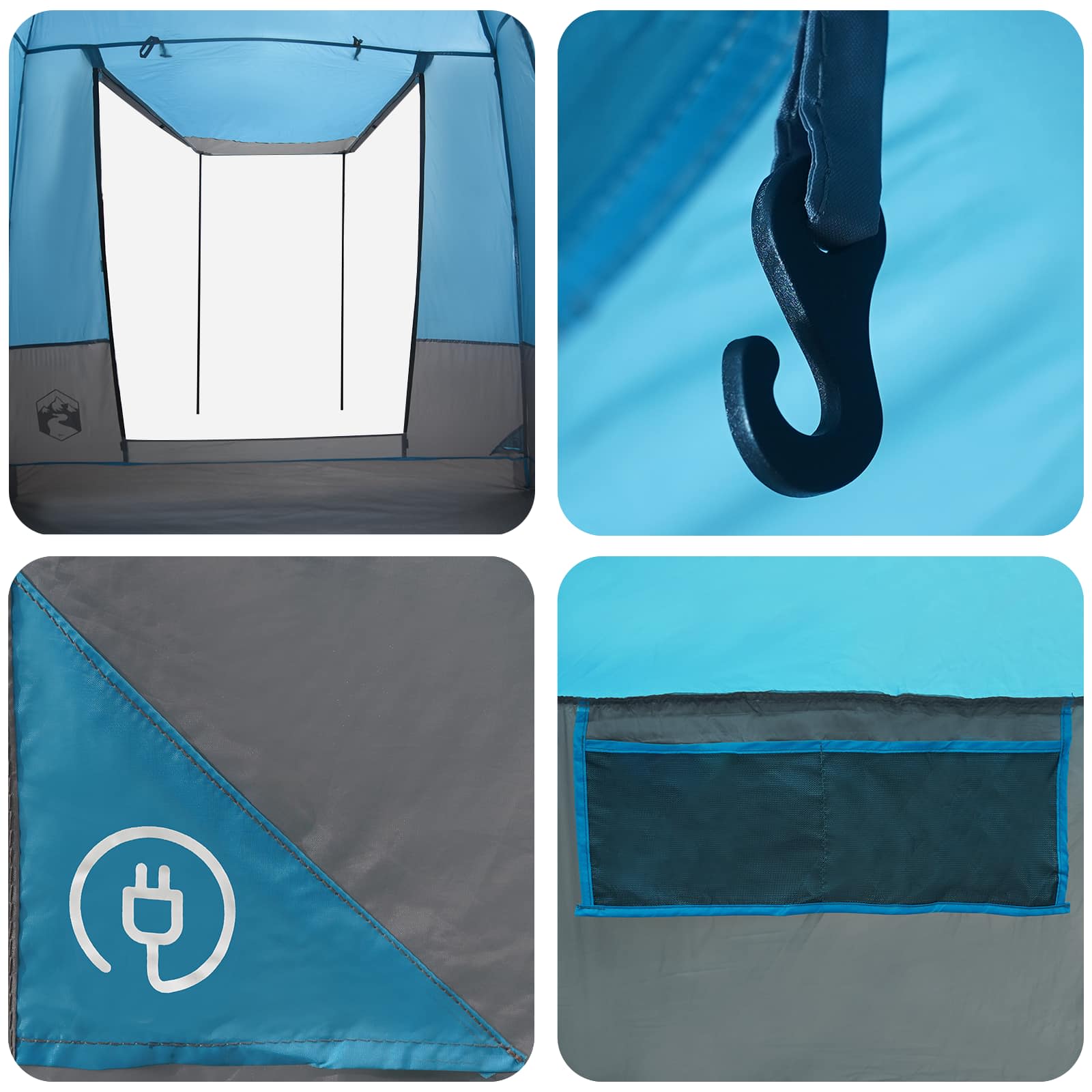 Partytent 4-Persoons 185T Polyester Met Pu Coating