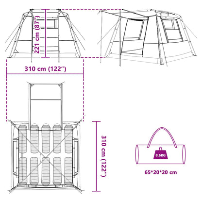 Partytent 10-Persoons 185T Polyester Met Pu Coating