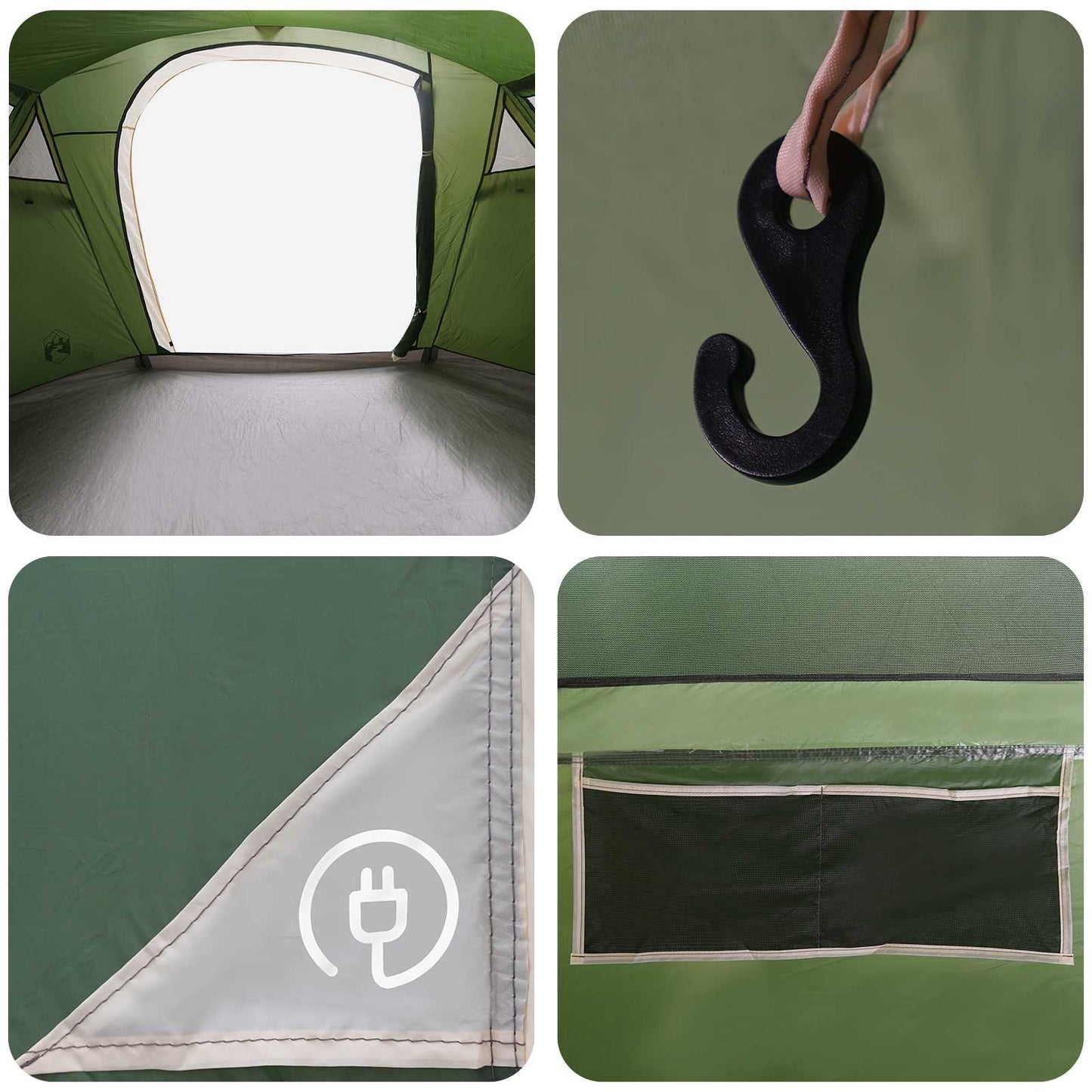 Tunneltent 505 X 330 X 204 Cm
