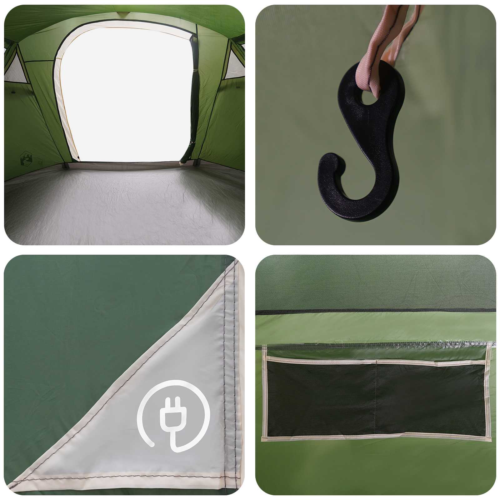 Tunneltent 505 X 330 X 204 Cm