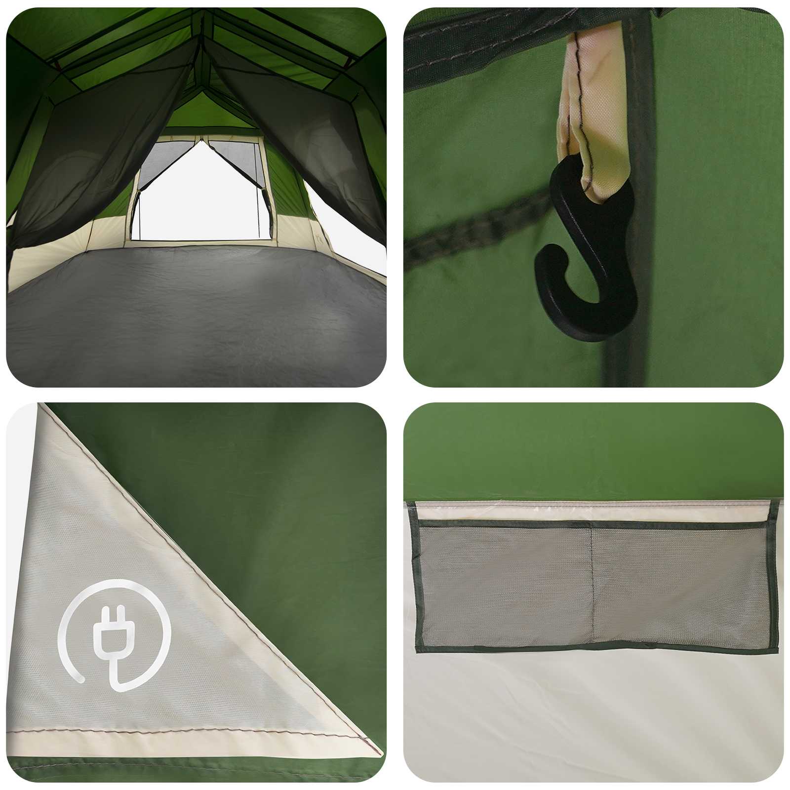 Directe Tent 8-Persoons 185T Polyester Met Pu Coating