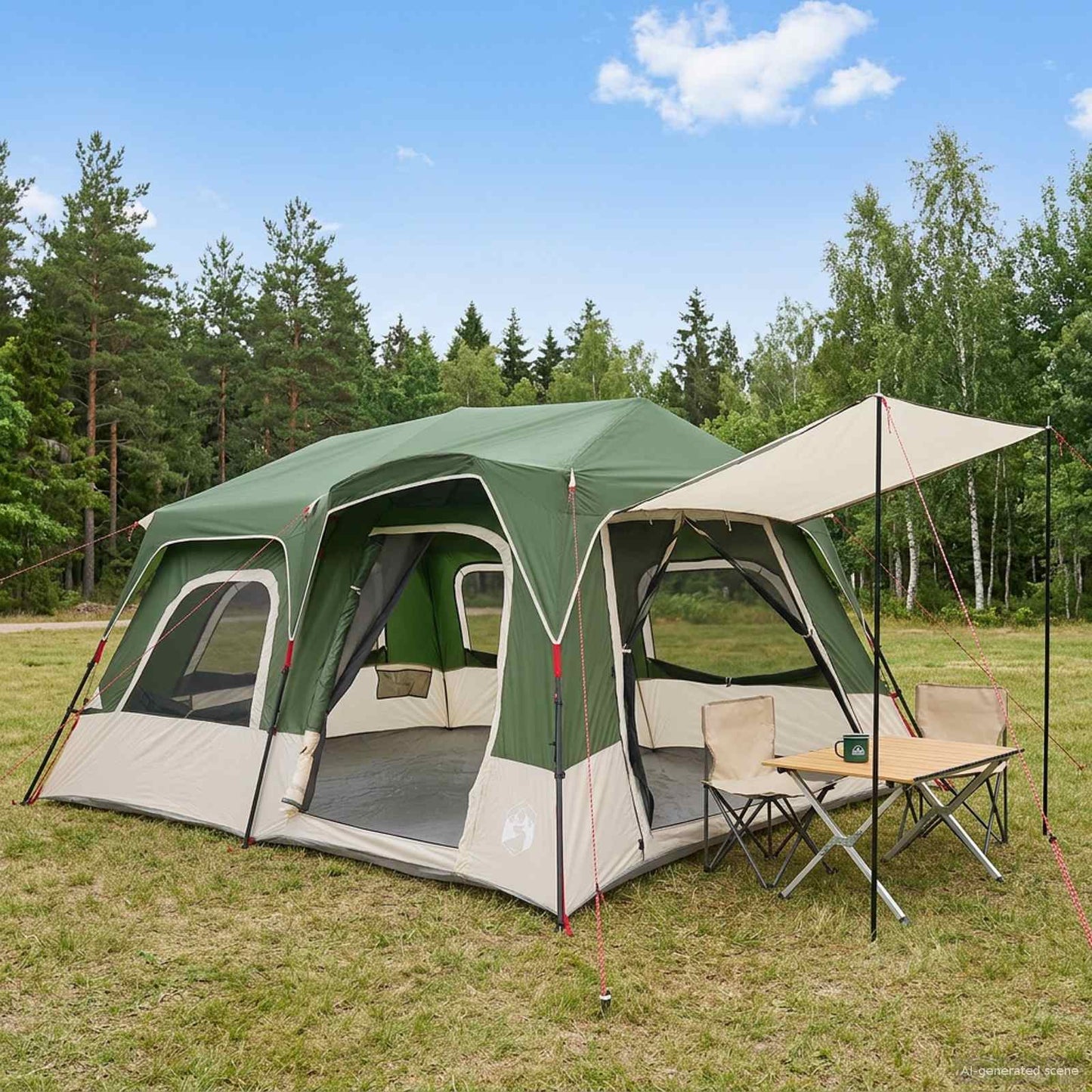 Directe Tent 8-Persoons 185T Polyester Met Pu Coating