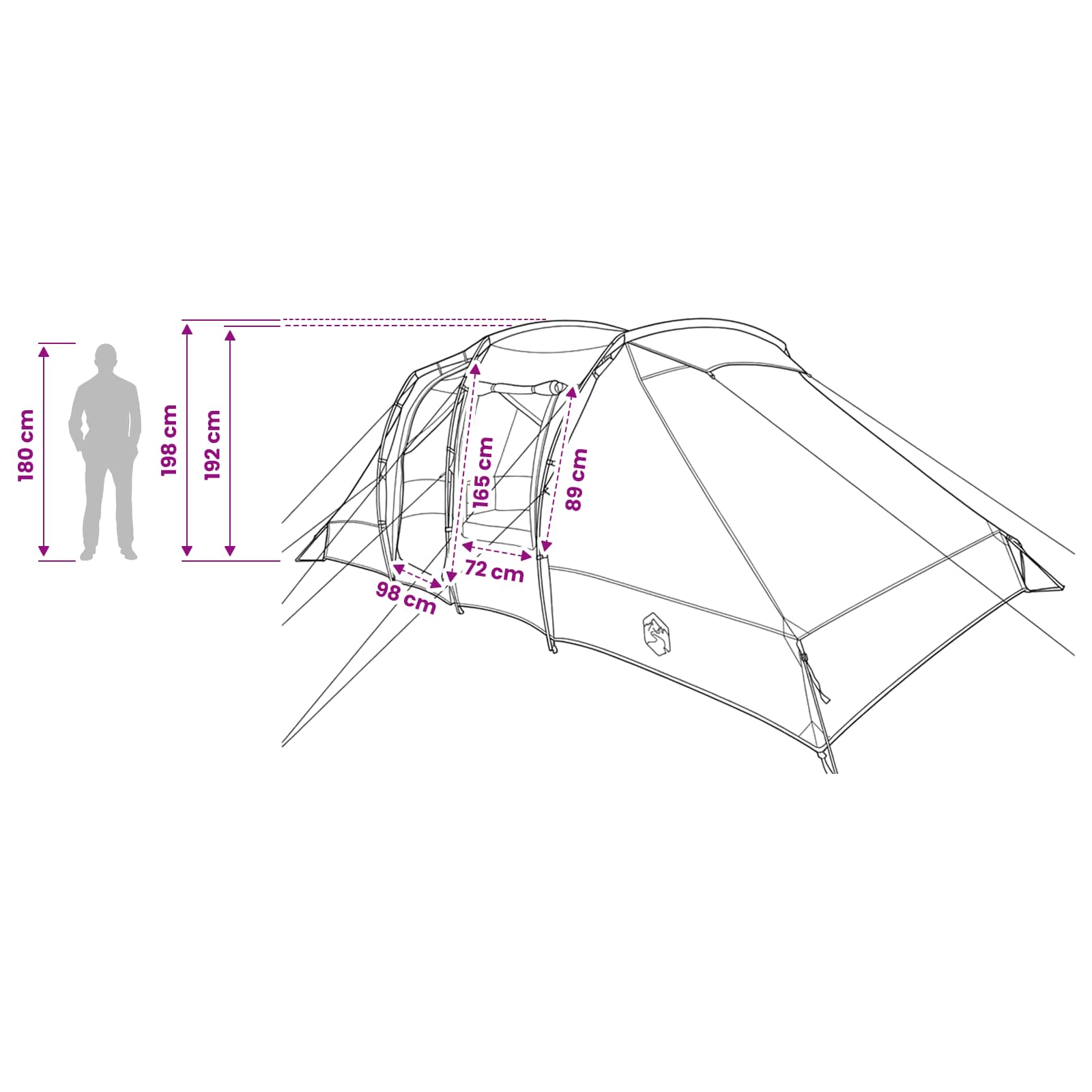 Directe Tent 524 X 232 X 192 Cm