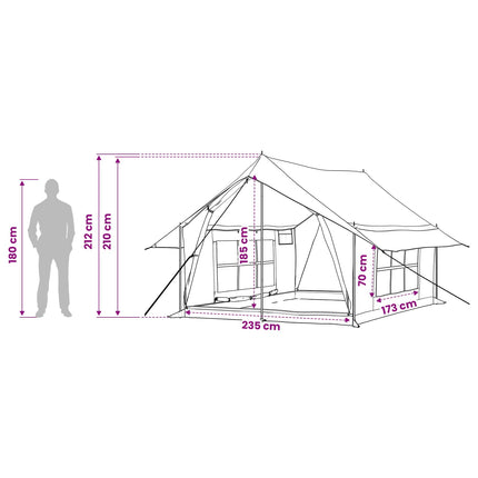 Huisje Tent 340 X 246 X 210 Cm Polykatoen