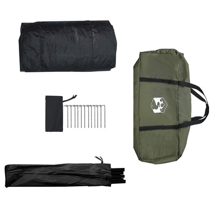 Huisje Tent Legergroen 340 X 246 X 210 Cm Polykatoen