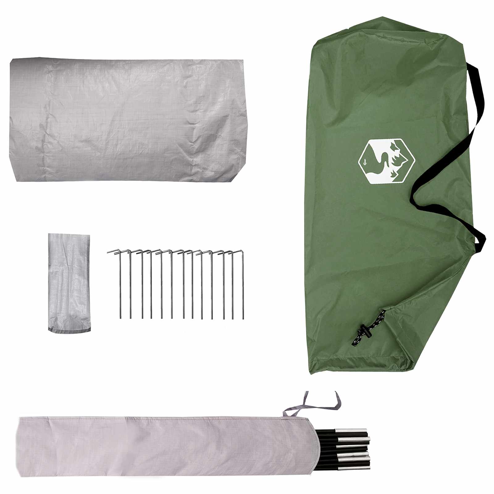 Backpacking Tent 4-Persoons 185T Polyester Met Pu Coating