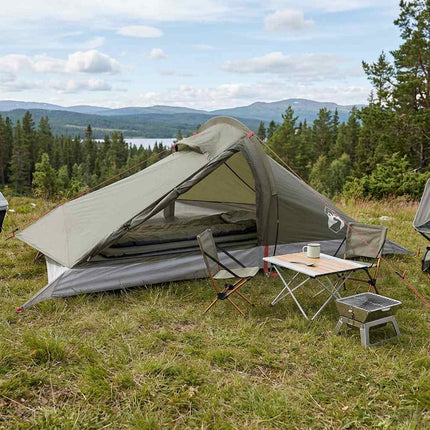 Backpacking Tent 4-Persoons 185T Polyester Met Pu Coating