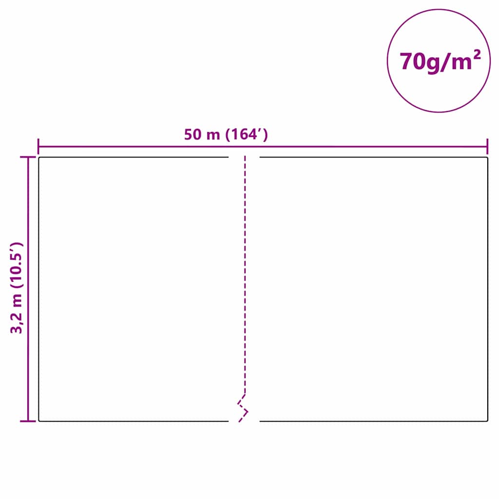 Vorstbescherming Plantvlies 50 X 3,2 M Niet-Geweven Stof