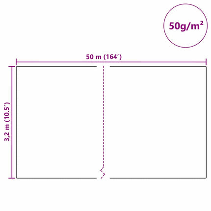 Vorstbescherming Plantvlies 50 X 3,2 M Niet-Geweven Stof