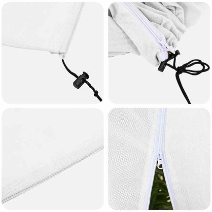Vorstbescherming Plantenfleece Covers 5 Pcs 1,55 X 1 M Wit