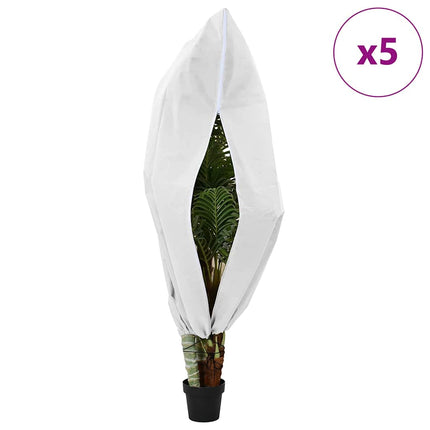 Vorstbescherming Plantenfleece Covers 5 Pcs 1,55 X 1 M Wit