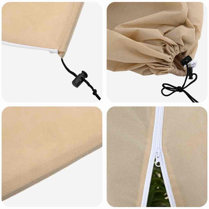 Vorstbescherming Plantenfleece Covers 5 Pcs 1,55 X 1 M Beige