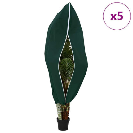 Vorstbescherming Plantenfleece Covers 5 Pcs 1,55 X 1 M Groen