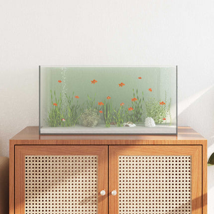 Aquarium Met Opslag Doorzichtig Glas