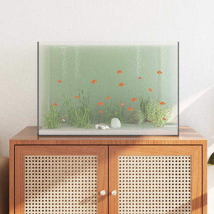 Aquarium Met Opslag Doorzichtig Glas