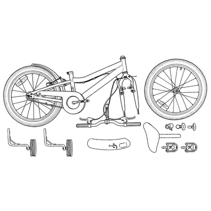 Kinderfiets Voor 2-4 Jaar Oud