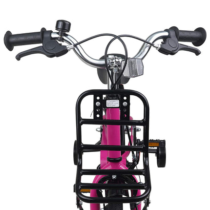 Kinderfiets Voor 2-4 Jaar Oud Roze En Zwart