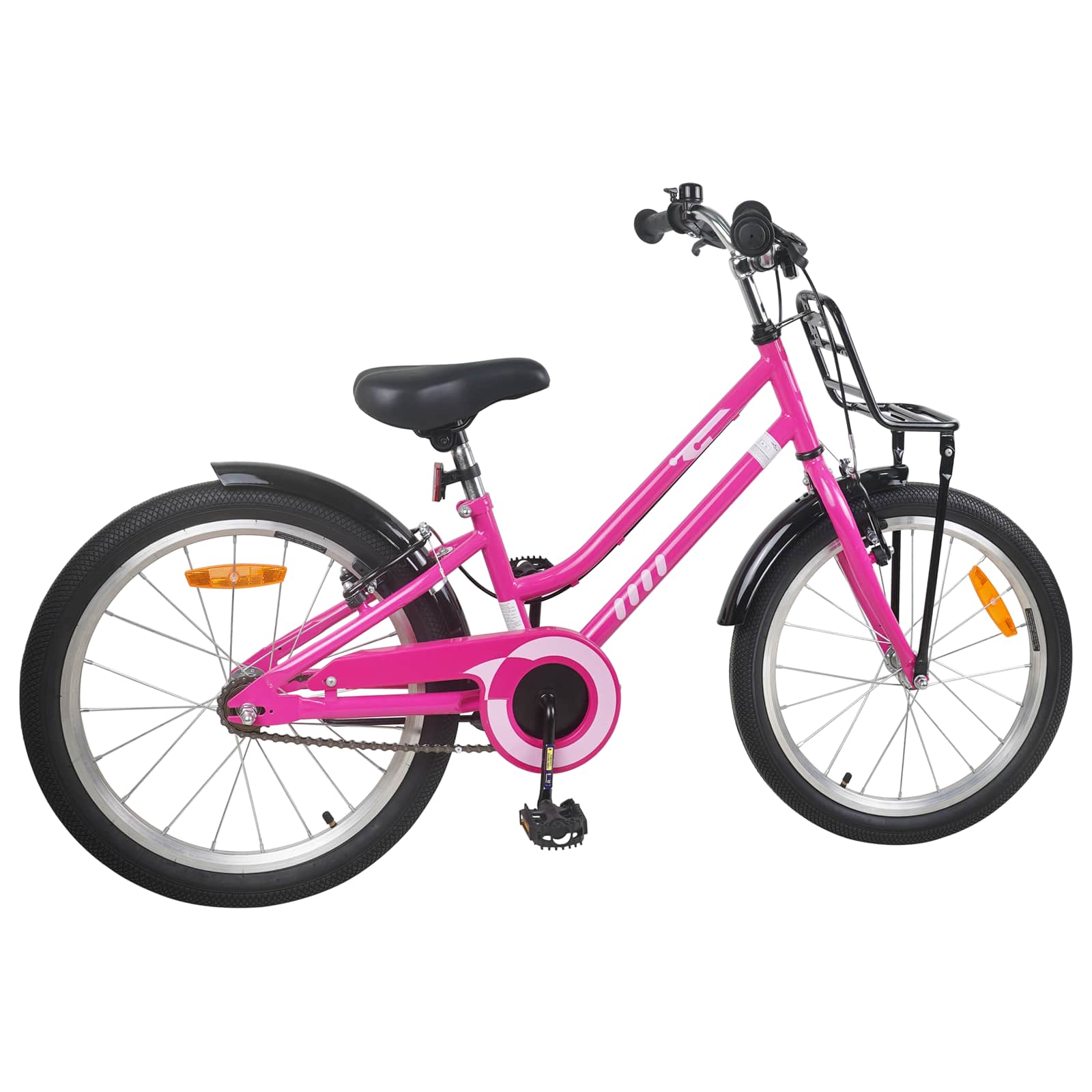 Kinderfiets Voor 6-11 Jaar Oud Roze Zwart