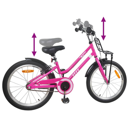 Kinderfiets Voor 6-11 Jaar Oud Roze Zwart