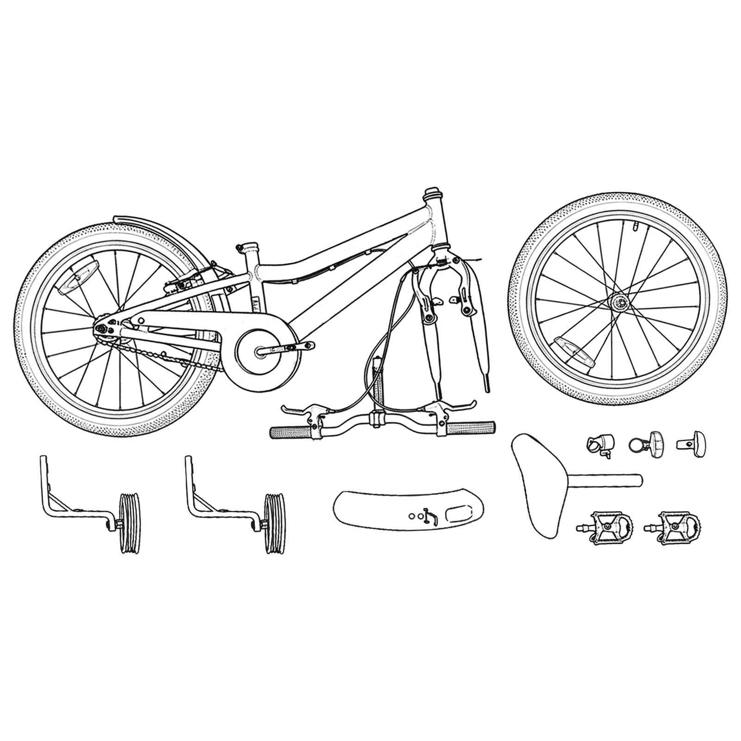 Kinderfiets Voor 3-5 Jaar Oud