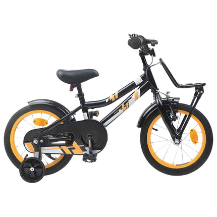 Kinderfiets Voor 4-6 Jaar Oud Oranje Zwart