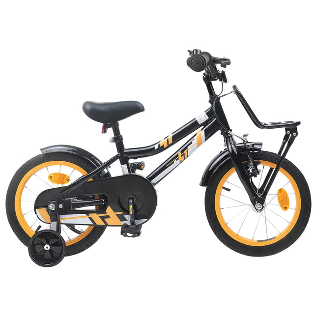 Kinderfiets Voor 4-6 Jaar Oud Oranje Zwart