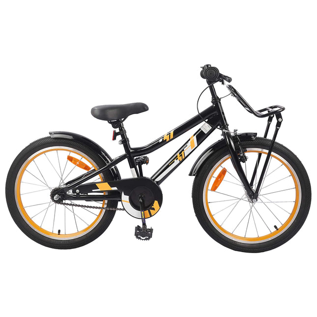 Kinderfiets Voor 6-11 Jaar Oud Oranje Zwart