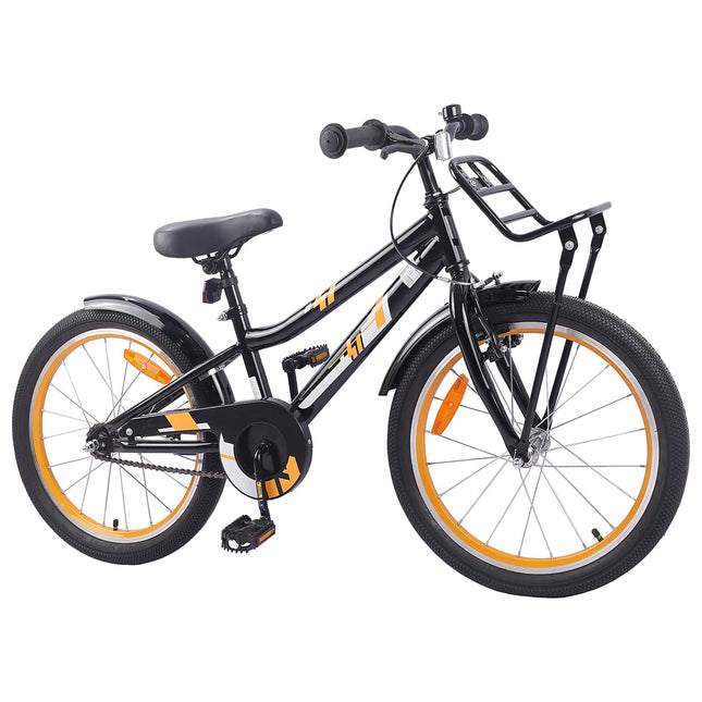 Kinderfiets Voor 6-11 Jaar Oud Oranje Zwart