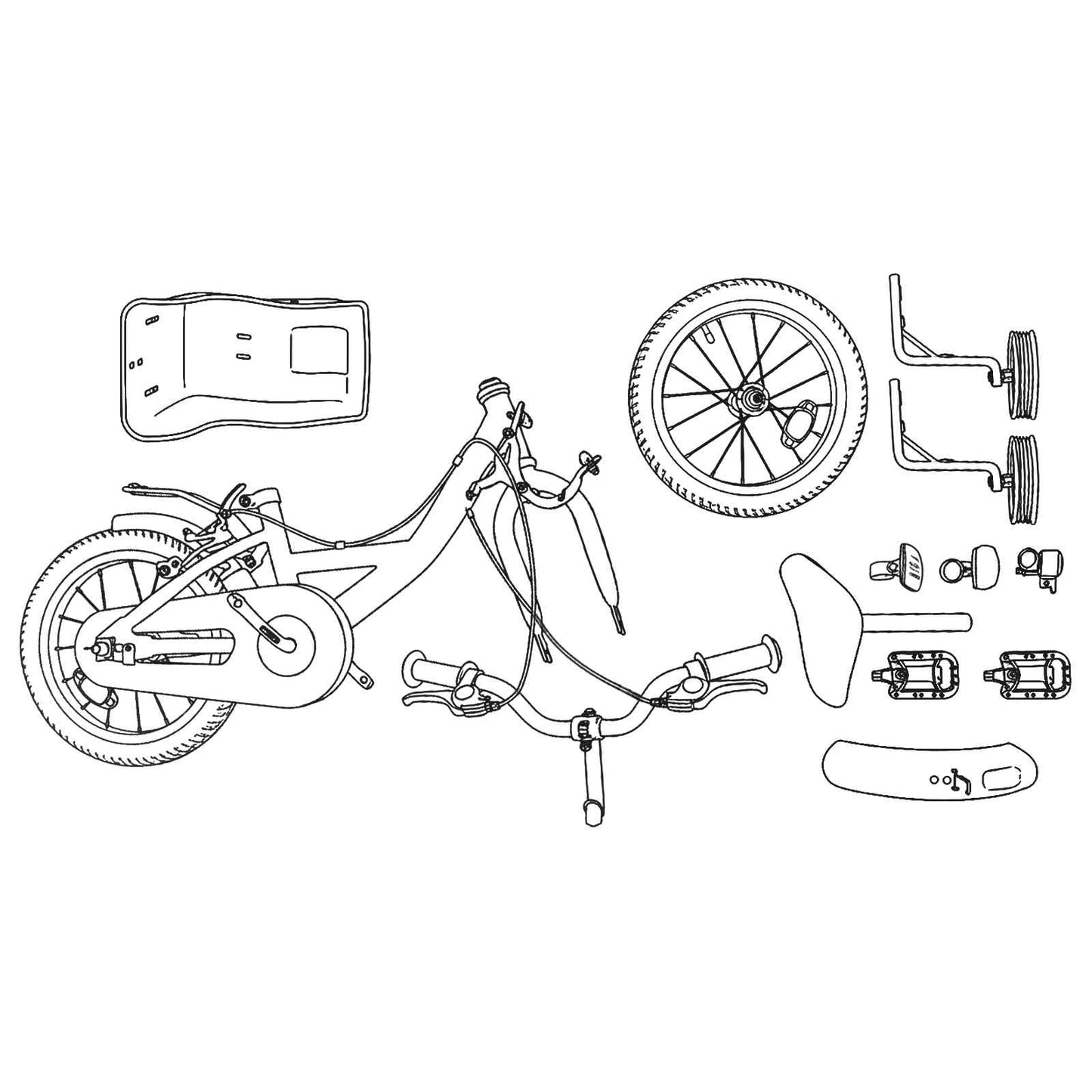 Kinderfiets Voor 2-4 Jaar Oud