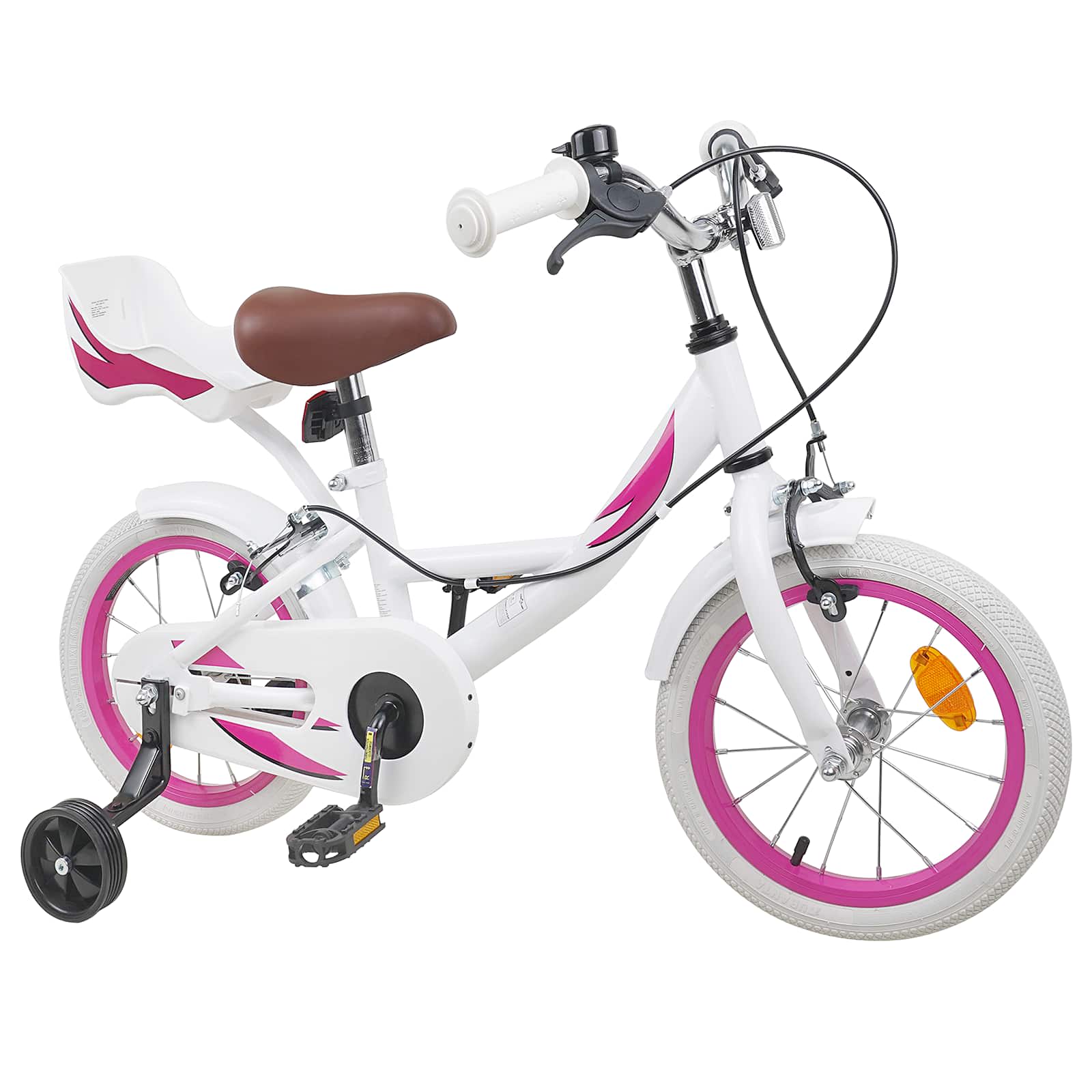 Kinderfiets 14 Inch Voor 3-5 Jaar Oud Wit