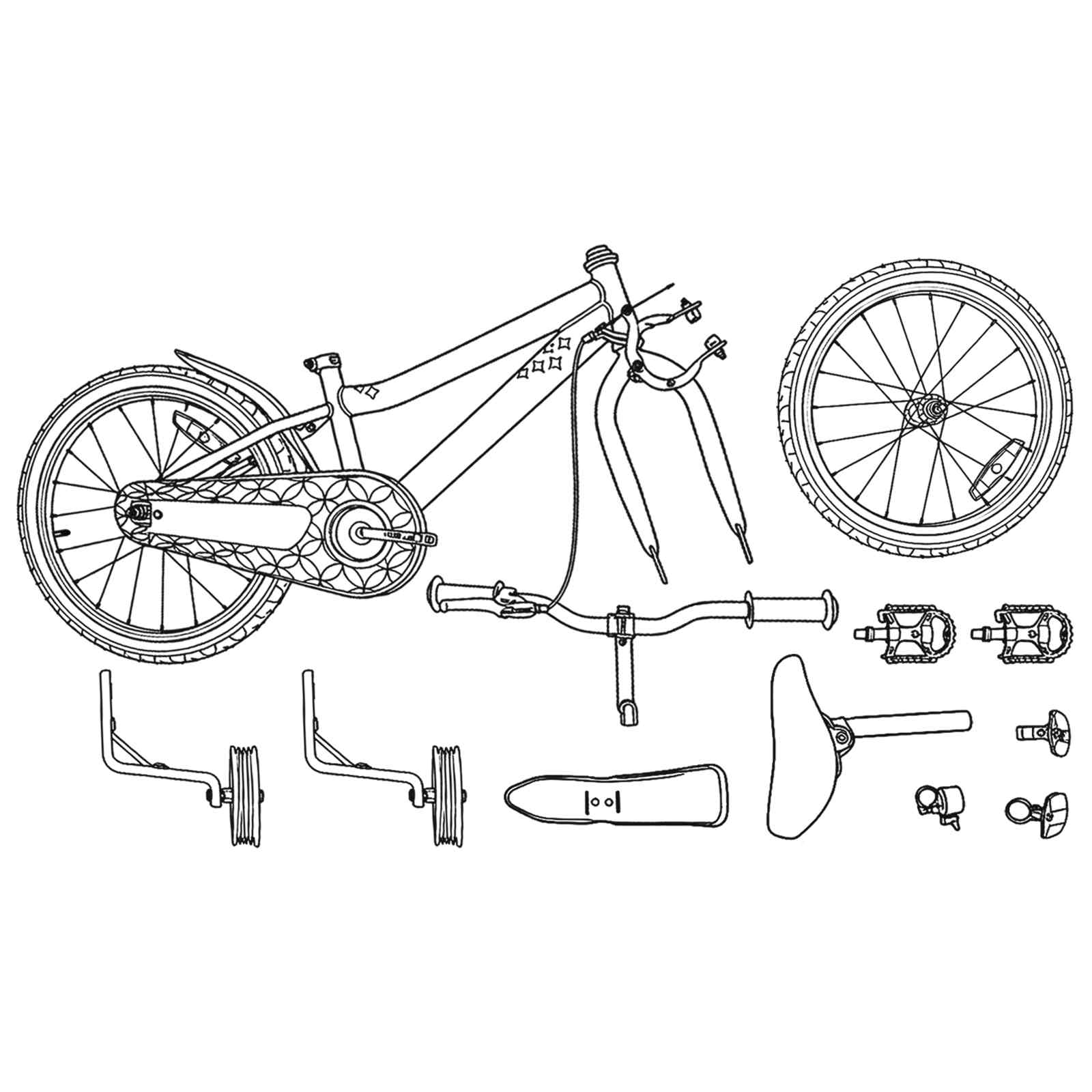 Kinderfiets Voor 2-4 Jaar Oud