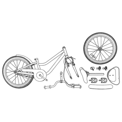 Kinderfiets Met Zijwieltjes Voor 5-7 Jaar