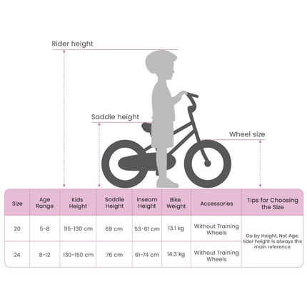 Mountainbike 6-Snelheid Voor 5-8 Jaar Oud