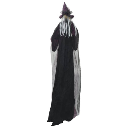 Hangende Halloween-Pratende Heks Paars 216 X 125 Cm Polyester