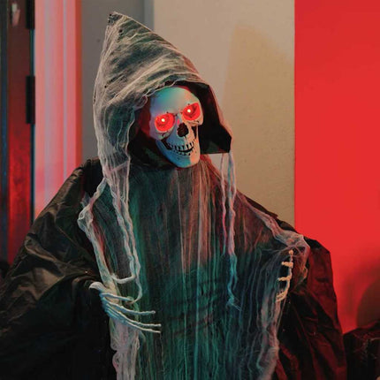 Hangende Magere Hein Voor Halloween Spooka Zwart 112 X 164 Cm