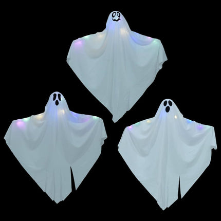 Halloween Hangende Spook 3 St Wit 52 X 62 Cm Polyester
