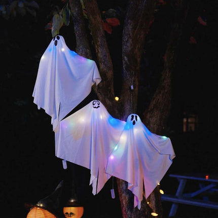Halloween Hangende Spook 3 St Wit 52 X 62 Cm Polyester
