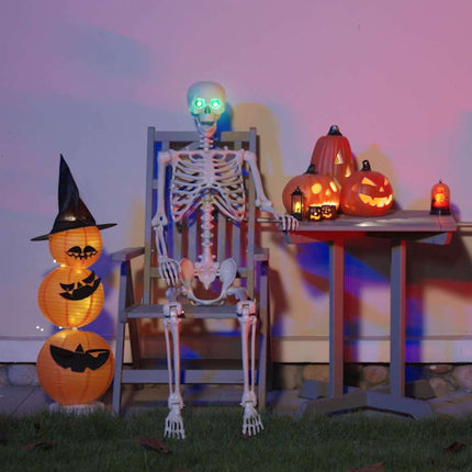 Halloween Skelet Wit 155 X 38,5 Cm Polypropyleen